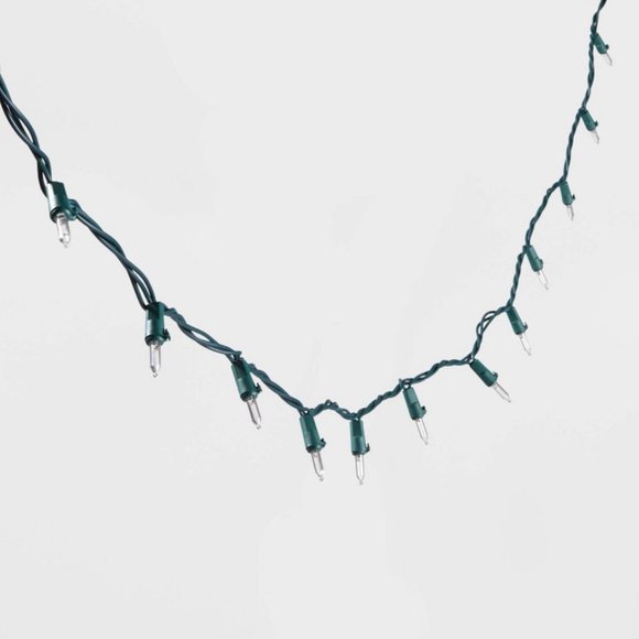 200ct LED Smooth Mini Christmas String Lights Warm White with Green Wire - Picture 2 of 5